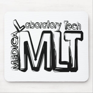 MOUSEPAD TÉCNICO DE LABORATÓRIO MÉDICO DE TEXTO MLT GRUNGE