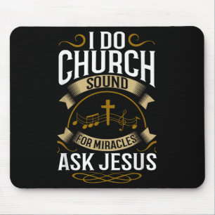 Mousepad Técnico de Som de Igreja O Sistema Música Cristã