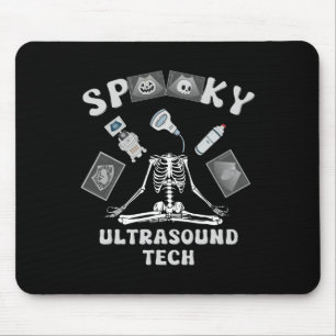 Mousepad Técnico de ultrassom assustador esqueleto fantasia
