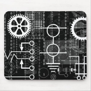 Mousepad Tecnologia da matemática do engenheiro do geek do