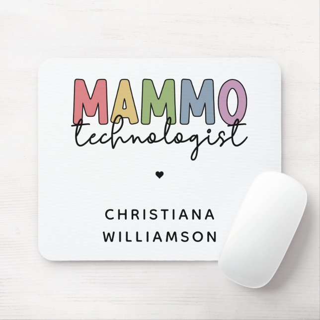 Mousepad Tecnologia de Mammografia Personalizada Tech (Com mouse)