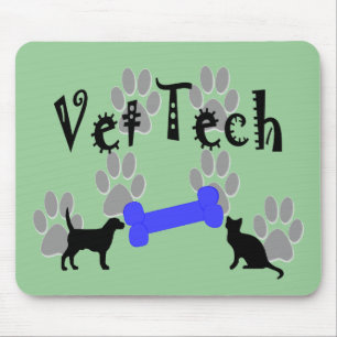 Mousepad TECNOLOGIA do veterinário com osso de cão