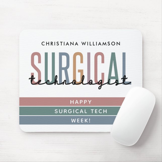 Mousepad Tecnologia Surgical Personalizada Semana OU Tecnol (Com mouse)