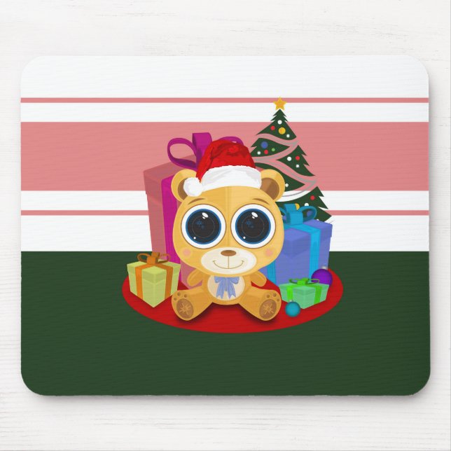 Mousepad Teddy Bear - Natal (Frente)