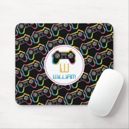 Mousepad Teen Gaming Gamer Video Game Kids Monogram