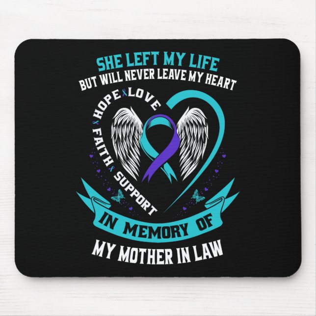 Mousepad Teerão Roxo, A Sensibilização Suicida Camisa Mãe D (Frente)