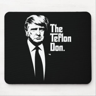 Mousepad Teflon Don Trump Arte Icônica Monocromática
