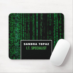 Mousepad Tela de dados, tecnologia da informação, computado