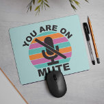 Mousepad Teleconferência Especial Que Você Está Com Mudo<br><div class="desc">Teleconferência que você está no teclado do mouse sem áudio - Não podemos ficar mais quietos sobre este. Quem teria pensado que o botão mudo se tornaria um ícone como esse. Nos dias de hoje, todos vimos exemplos hilários de nossos colegas de trabalho respondendo, enquanto ainda sem som em uma...</div>