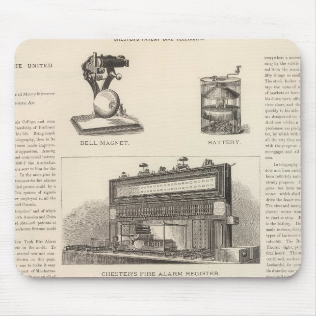 Mousepad Telegrafia nos Estados Unidos (Frente)