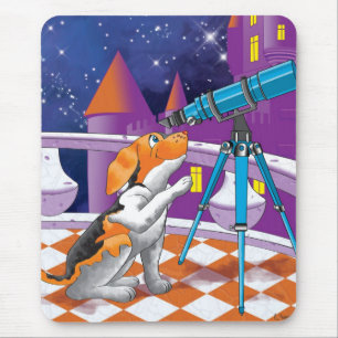 Mousepad telescópio de cães
