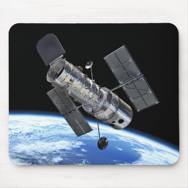 Mousepad Telescópio Espacial Hubble na Terra Orbit Foto da  (Frente)