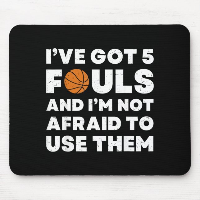 Mousepad Tem 5 Faltas E Não Tem Medo De Usar - Beisebol (Frente)