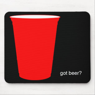 Mousepad tem cerveja?