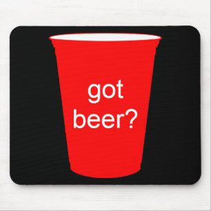 Mousepad tem cerveja?