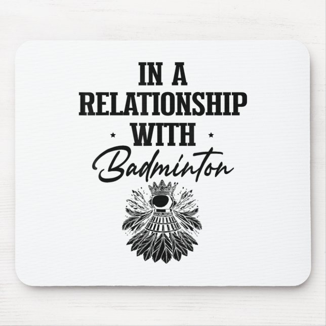 Mousepad Tem o Disfarce do Jogador de Badminton Shuttle Rac (Frente)