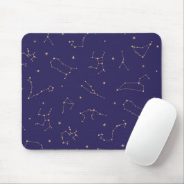 Mousepad Tema Celestial Dourado de Star Solareclipe