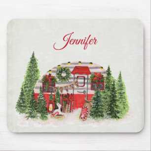 Mousepad Tema da Porta-Voz do Trailer de Natal