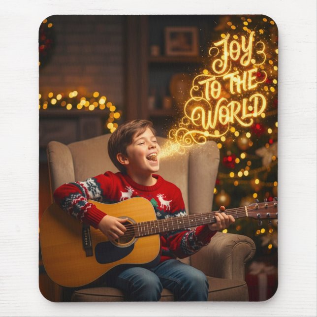 MOUSEPAD TEMA DE ALEGRIA DE NATAL CRIANÇAS CANTANDO (Frente)