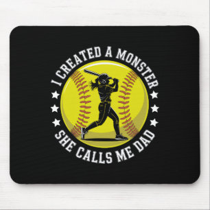 Mousepad Tema de Citação Esportiva Vintage Orgulhoso do Pai