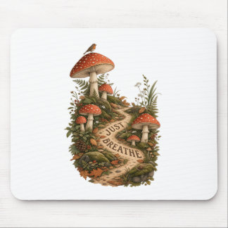 Mousepad Tema de outono Almofada de Rato Just Breathe