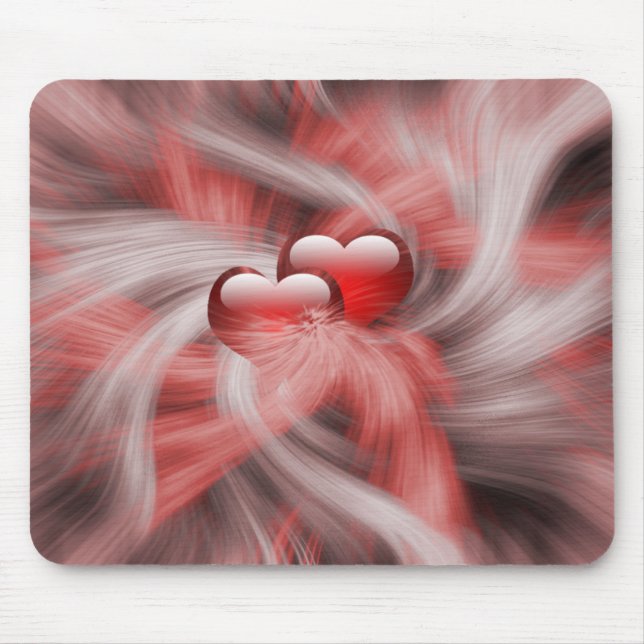 Mousepad Tema do Amor dos Corações (Frente)