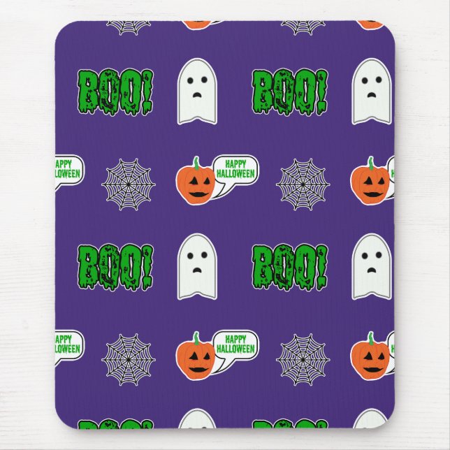 Mousepad Tema do Dia das Bruxas Spooky (Frente)