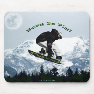 Mousepad Tema Esportivo de Inverno da legal Snow Boarder