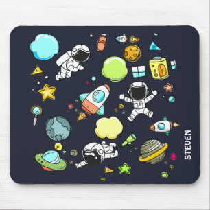 Mousepad Tema legal do espaço - astronautas & navios de