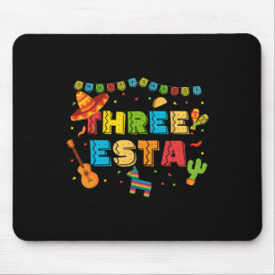 Mousepad Tema Mexicano aniversário de 3 anos 3 Anos Criança