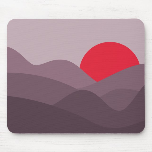 Mousepad Tema Sol Escuro Minimalista (Frente)