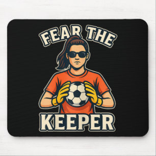Mousepad Temer O Guardião Mulher Legal Garota Goleira Com T