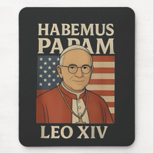Mousepad Temos um papa Papa Leão XIV Igreja Cristã