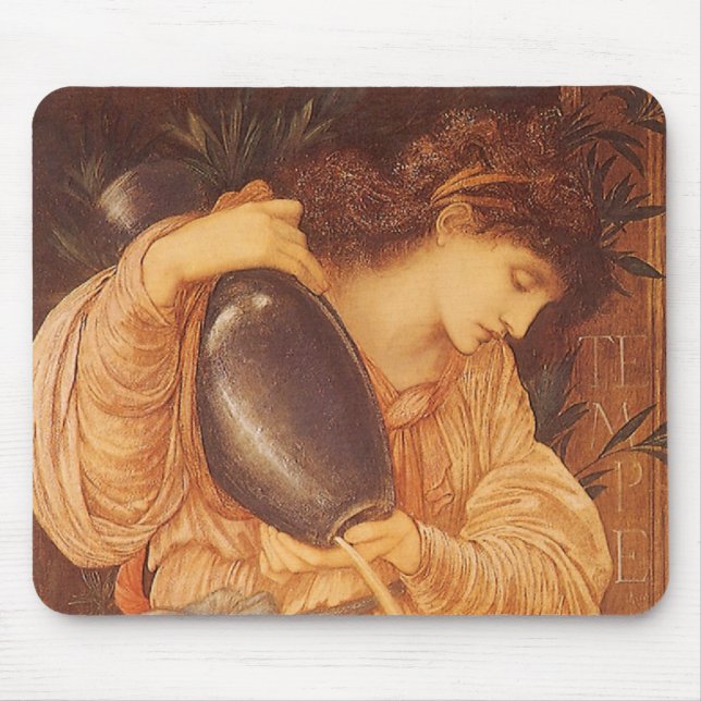 Mousepad Temperantia por Sir Edward Coley Burne-Jones (Frente)