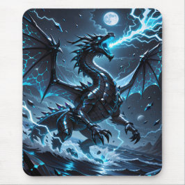 Mousepad Tempestade de Fantasia de Jogos Black Dragon Relâm