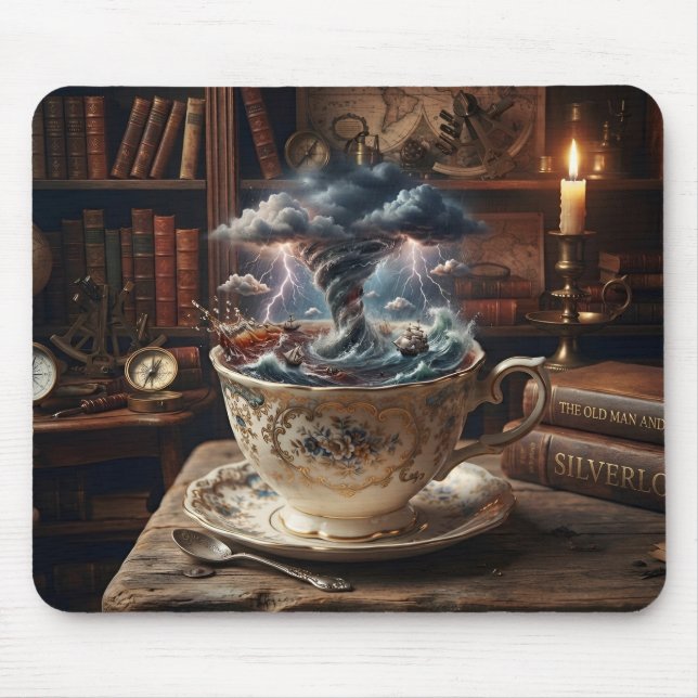 Mousepad Tempestade Em Um Copo D'Água (Frente)