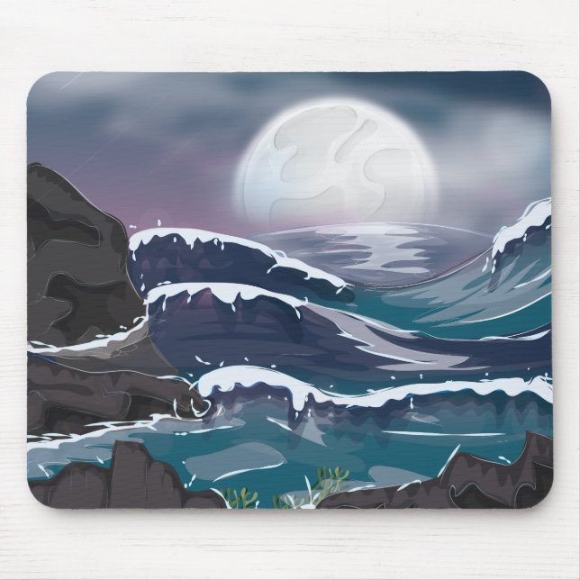 Mousepad Tempestade no Oceano (Frente)