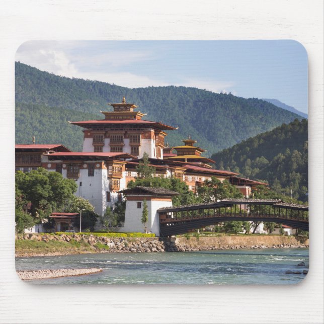 Mousepad Templo Budista À Beira do Rio (Frente)