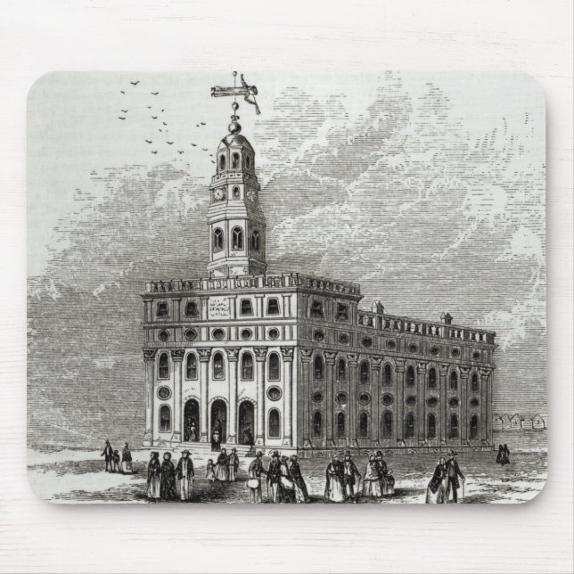Mousepad Templo de Mormon em Salt Lake, 1854 (Frente)