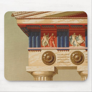 Mousepad Templo Doric antigo grego antigo do vintage
