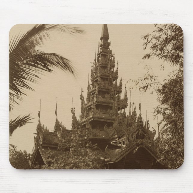 Mousepad Templo em Mandalay, Burma, final do século XIX (Frente)