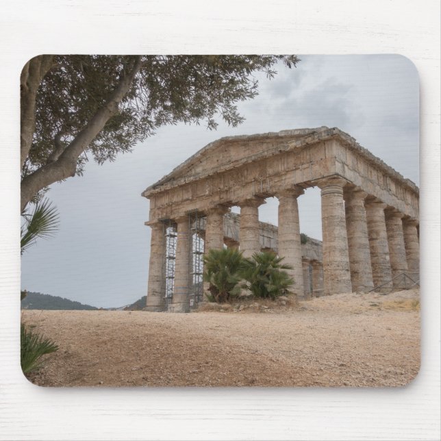 Mousepad Templo grego em Segesta, Sicília (Frente)