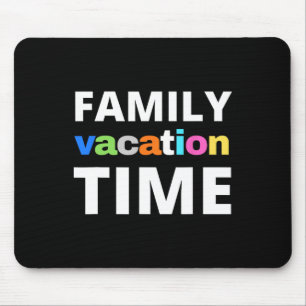 Mousepad Tempo de Férias em Família Viagem Divertida de Cor