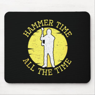 Mousepad Tempo de Martelo o Tempo Todo Camisa de Construção