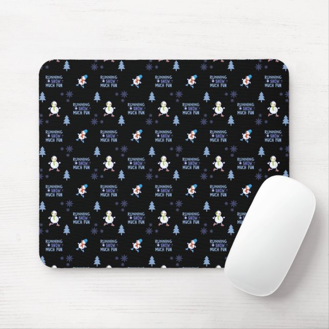 Mousepad Tempo Frio Correndo Neve De Natal (Com mouse)