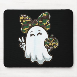 Mousepad Temporada de Caça Engraçada Olá Halloween Camuflag
