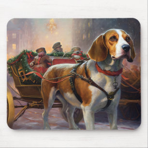 Mousepad Temporada Festiva de Natal do Beagle