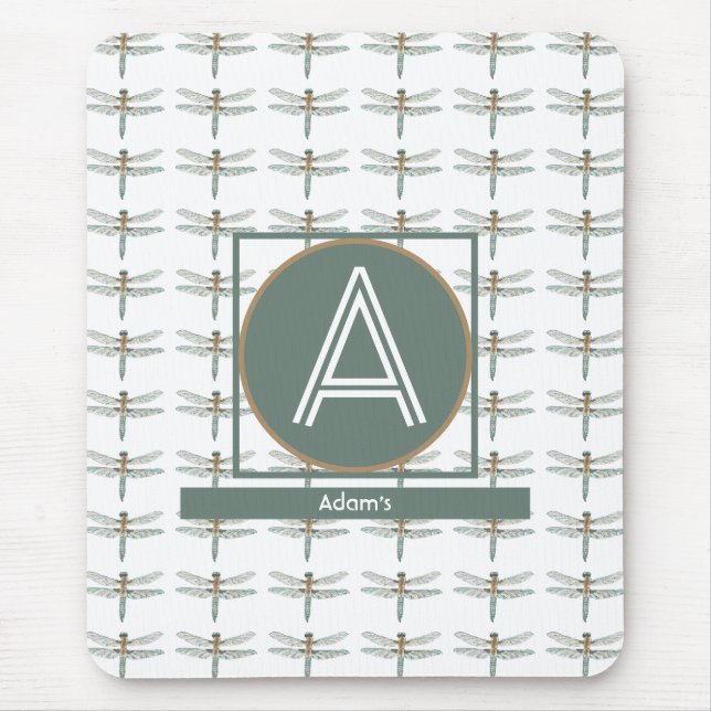 MOUSEPAD TENDÊNCIA BRANCA PERSONALIZADA DRAGONFLY (Frente)