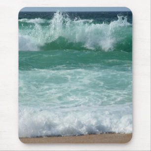 Mousepad Tendência de praia costeira de praia por ondas mar