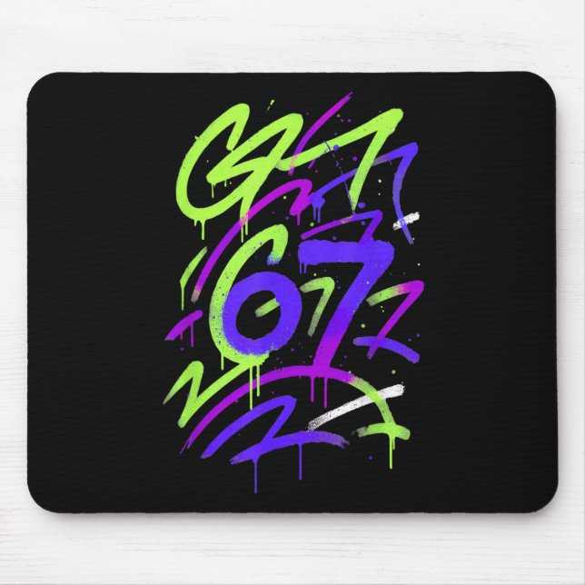 Mousepad Tendência Geração Z Alpha Seis Sete 6 7 _5 (Frente)